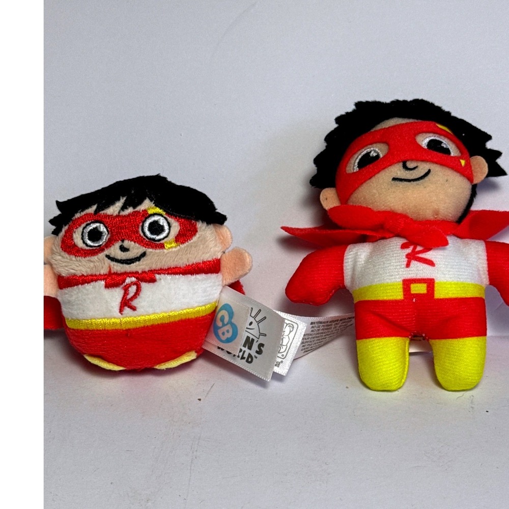 Ryan's World Red Titan Plush Toy Set Kids OS Red  Superhero‎ Cutie Beans